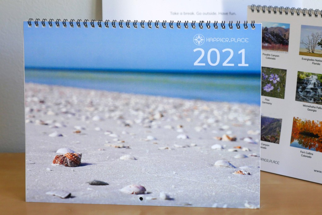 2021 Happier Place Nature Photography Calendar, Photos by Luci Westphal