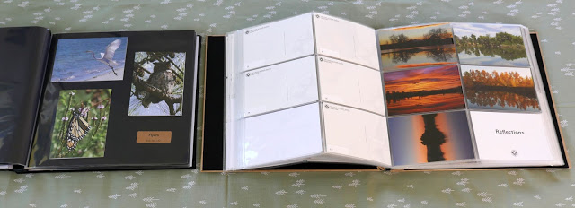 display albums for postcards and folded greeting cards featuring landscape and nature photography by Luci Westphal, sold by Happier Place