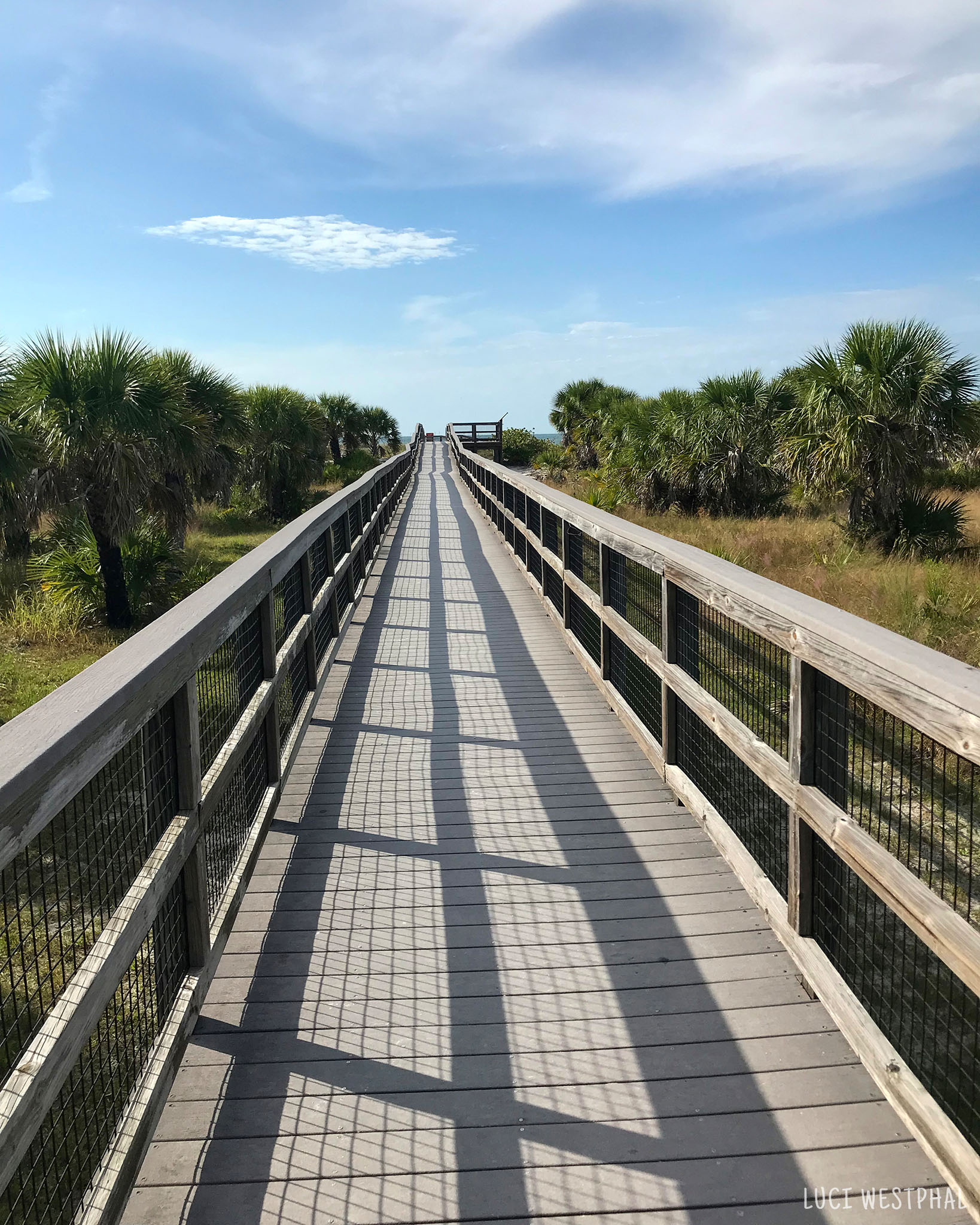 wooden boardwalk to the beach, Caladesi Island State Park, Florida