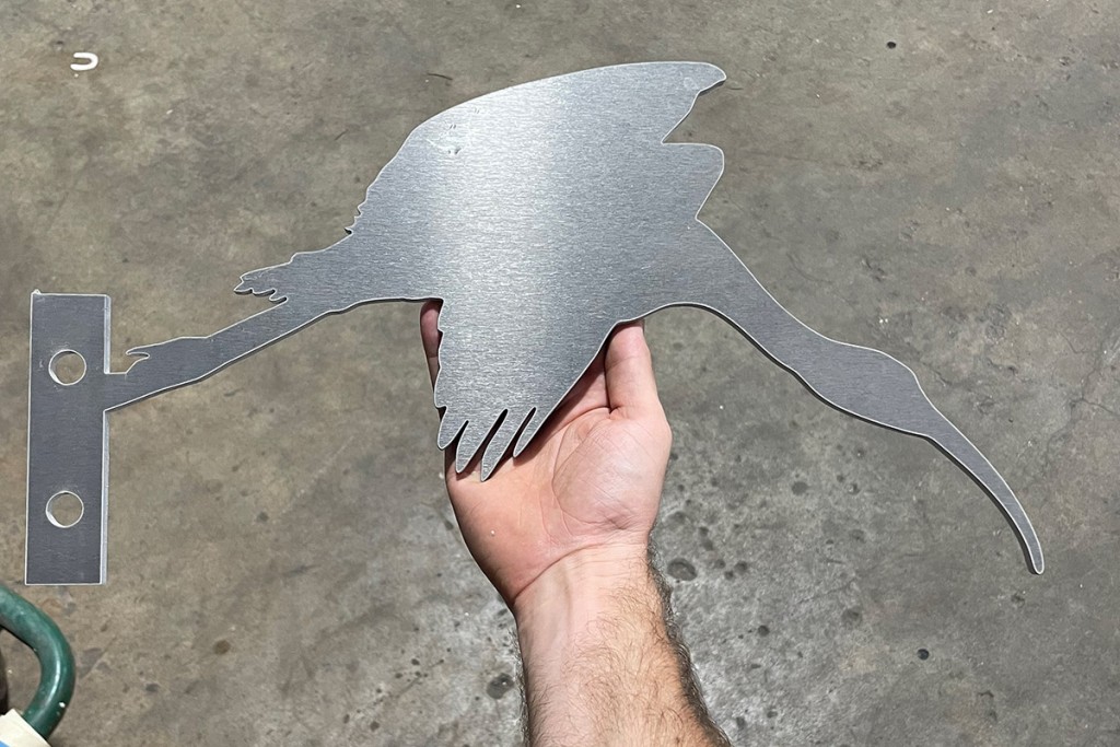 aluminum ibis silhouette cut-out,