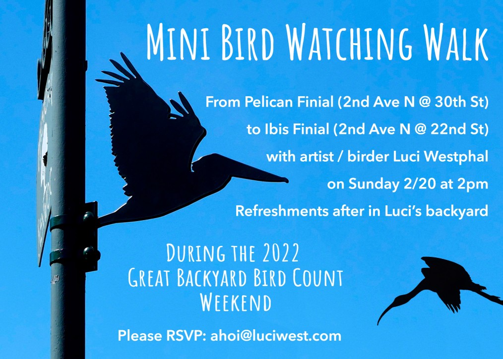 Mini Bird Watching Walk in Historic Kenwood, Luci Westphal, bird silhouette finials