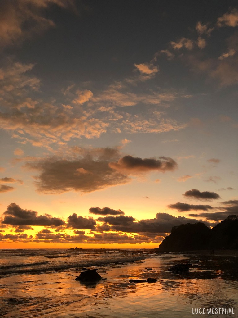 sunset, beach, Nosara, Costa Rica