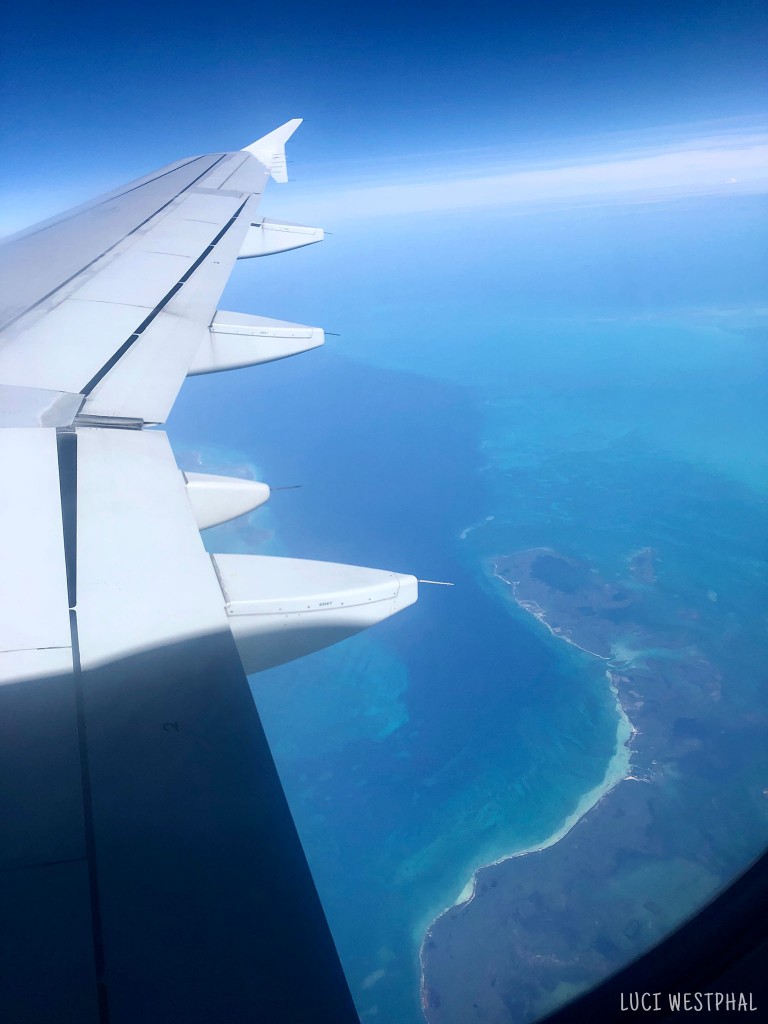 view of cuba from plane