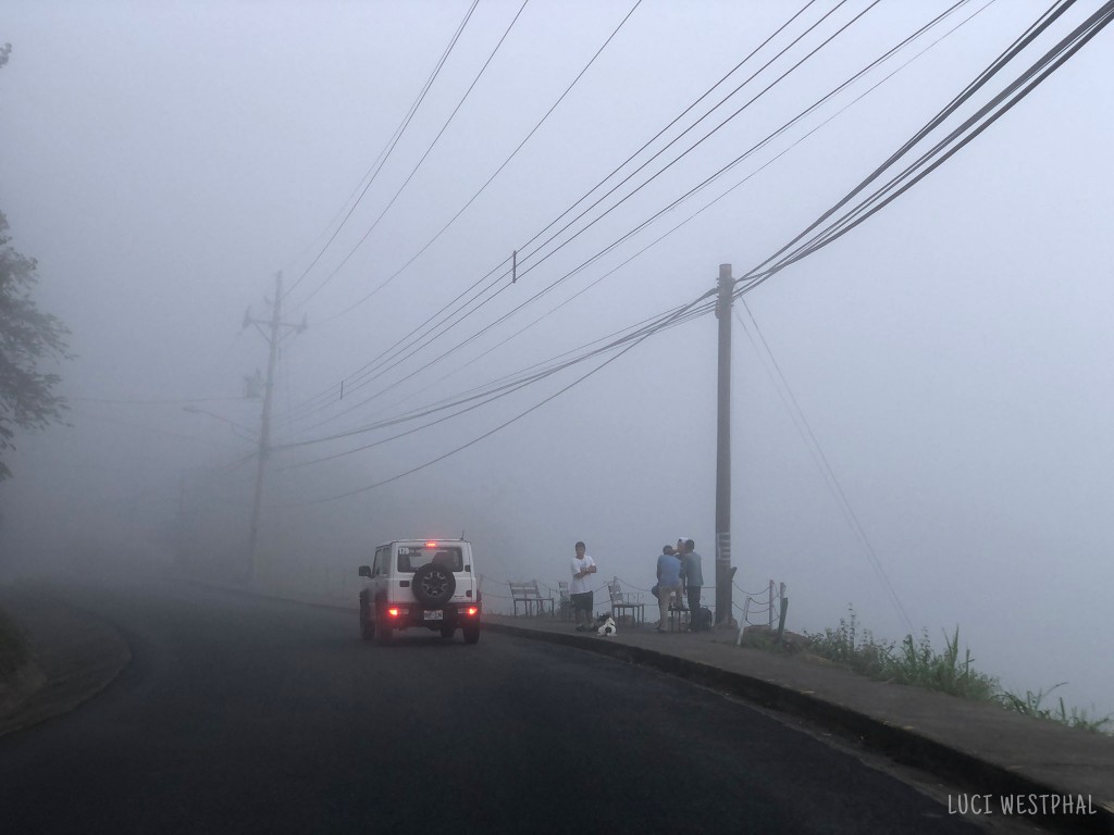 driving in the clouds, Costa Rica, Monte Verde
