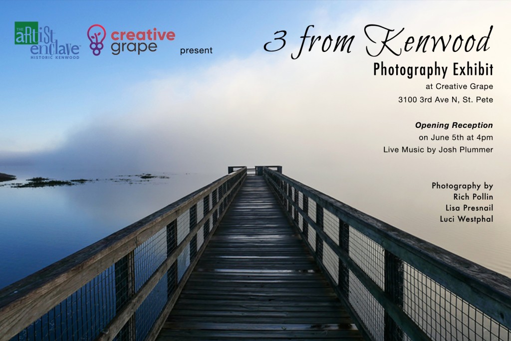 3 from Kenwood Photography exhibit at Creative Grape, Artist Enclave of Historic Kenwood, Rich Pollin, Lisa Presnail, Luci Westphal, June 5, 2022