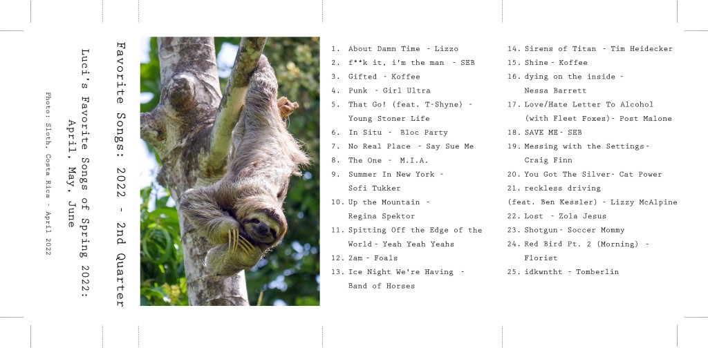 Favorite Songs from the 2nd Quarter of 2022