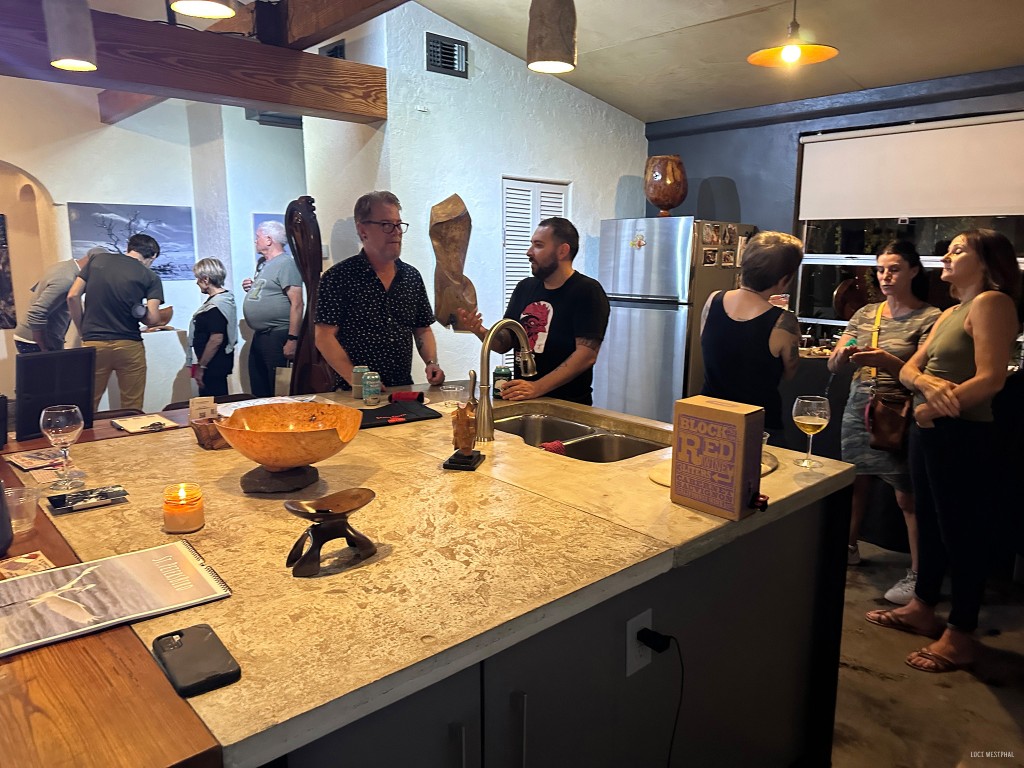 visitors at 4 Gats Gallery