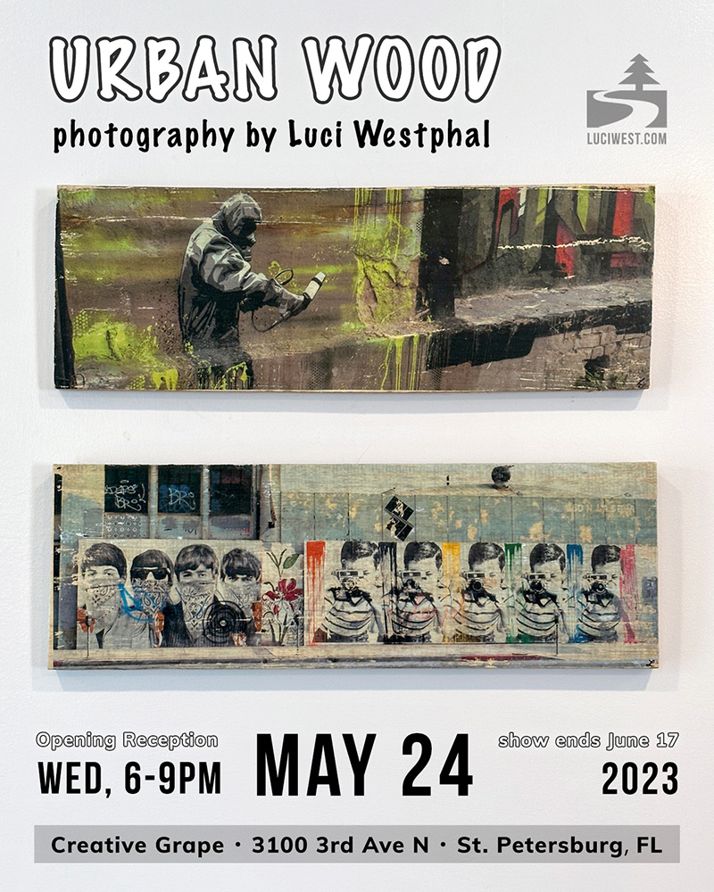 Urban Wood - photography by Luci Westphal at Creative Grape, St. Petersburg, Florida