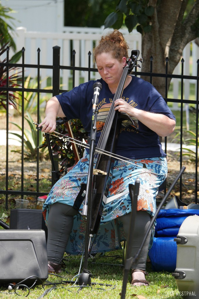 woman playing electric cello, Melissa Grady
