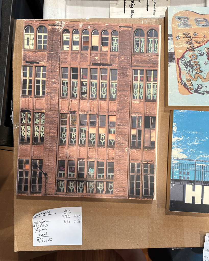 try try try, urban exploration, Gowanus, Brooklyn, wood transfer