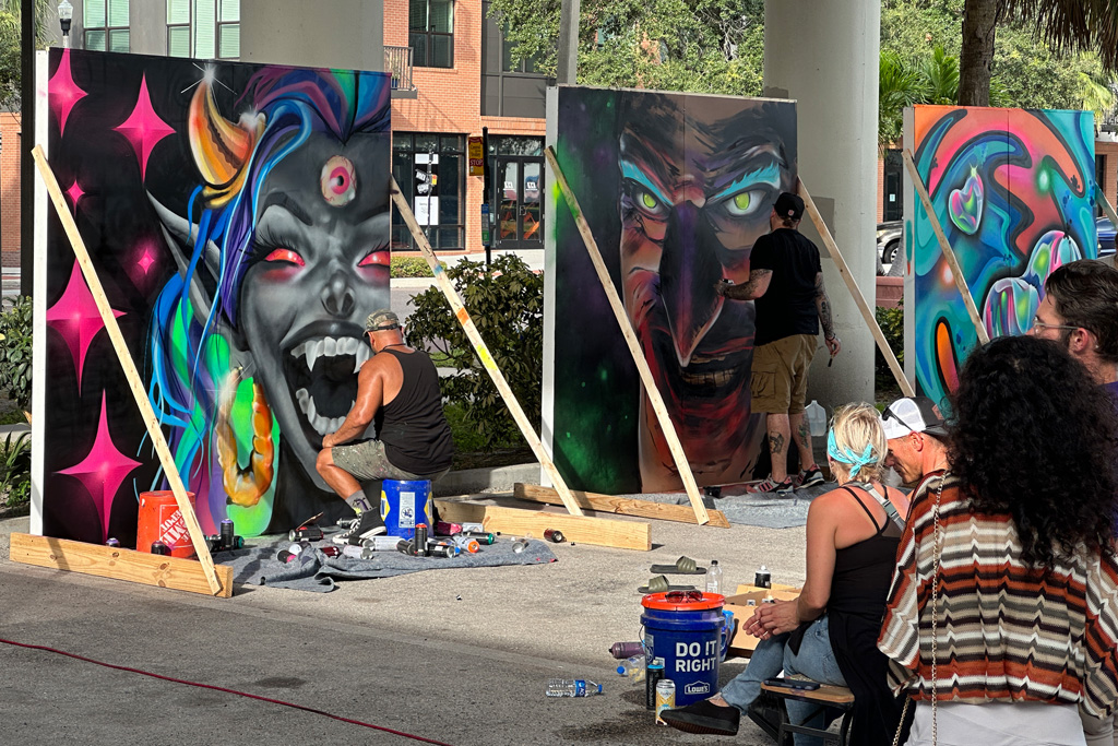 St. Pete Art Battle 2023 winner, mural, street art, urban art, public art