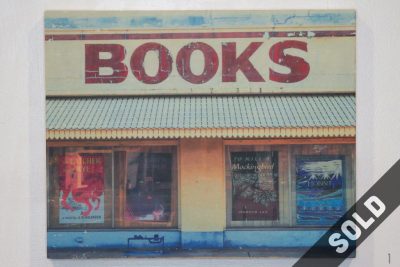 Haslam's Book Store, St. Pete, sign, novel, covers, vintage, catcher in the rye, great gatsby, to kill a mockingbird, hobbit, SOLD