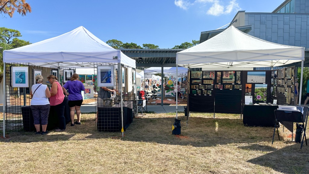 booths at Creative Pinellas ArtsVenture, Danny Young, Luci Westphal