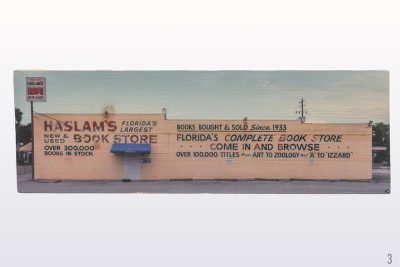 Haslam's Book Store, St. Pete, Florida, wood transfer