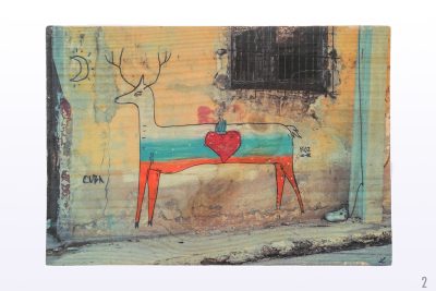 heart, deer, street art, graffiti, Havana, Cuba
