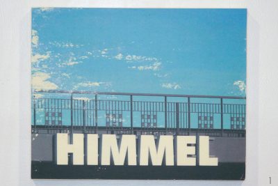 Himmel, German, blue sky, heaven, sign, image transfer