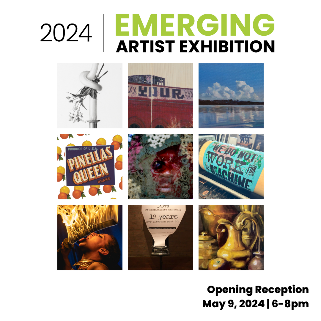 Creative Pinellas Emerging Artist exhibit 2024 opening reception