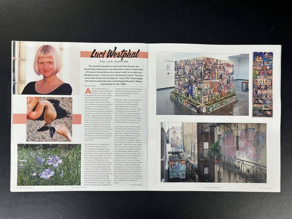 The Artisan magazine article, Luci Westphal, photography