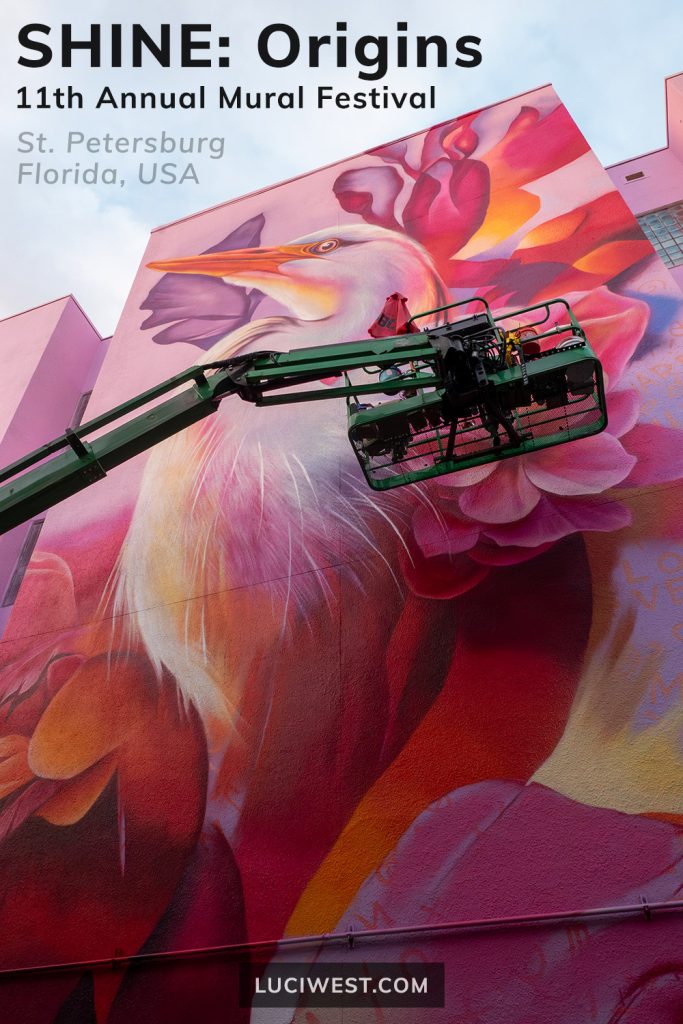 Shine Mural Festival 2025, Shine Origins, St. Petersburg, Florida, street art, Dreamweaver