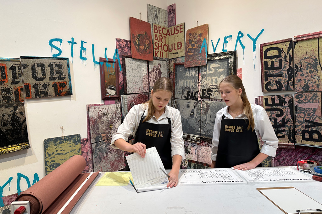 Stella, Avery, art installation by BASK