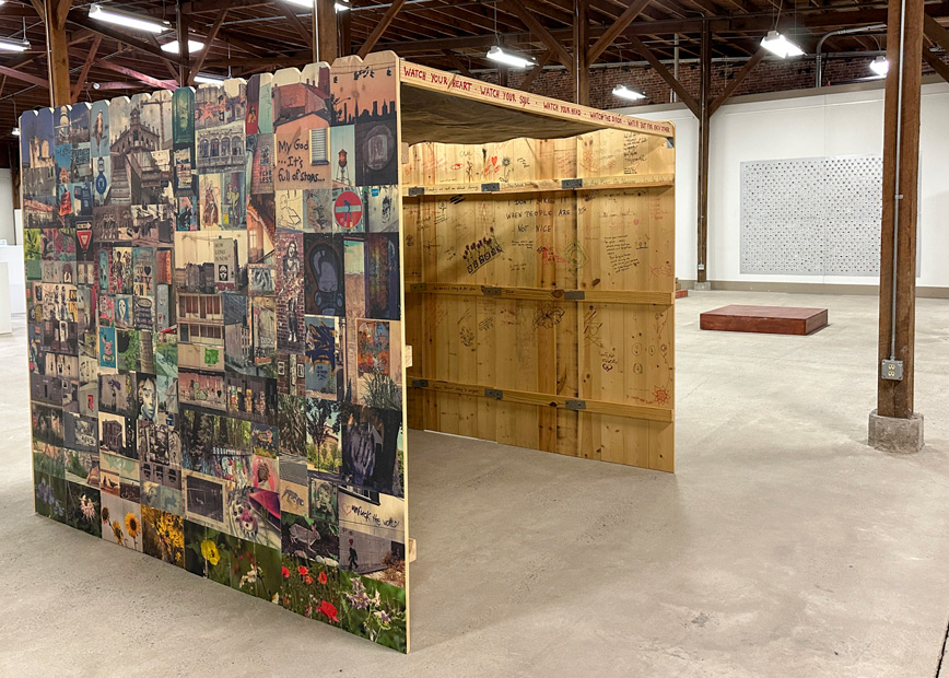 art installation, Luci Westphal, public walls and in-between spaces, artfields, south carolina