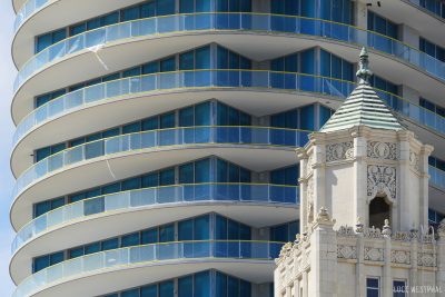 old and new building, 400 Snell, St. Petersburg